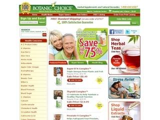 25% off on any Canadian Order from Botanic Choice